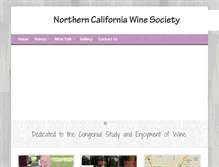 Tablet Screenshot of norcalwinesociety.org